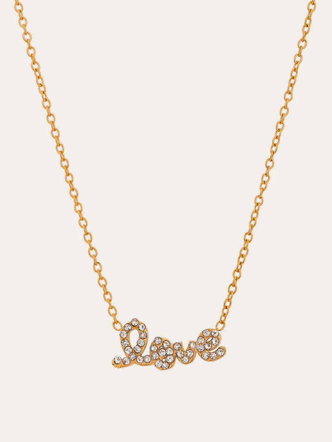 Crystal-Embellished Pendant Necklace