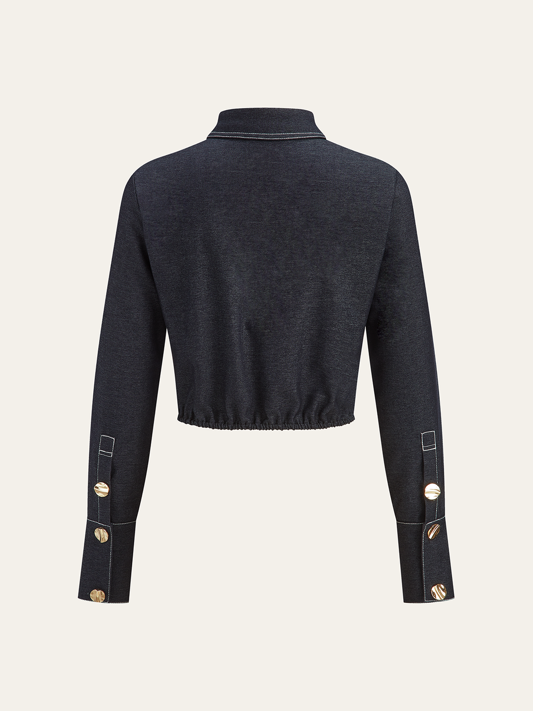 Metal Button Twist Shirt