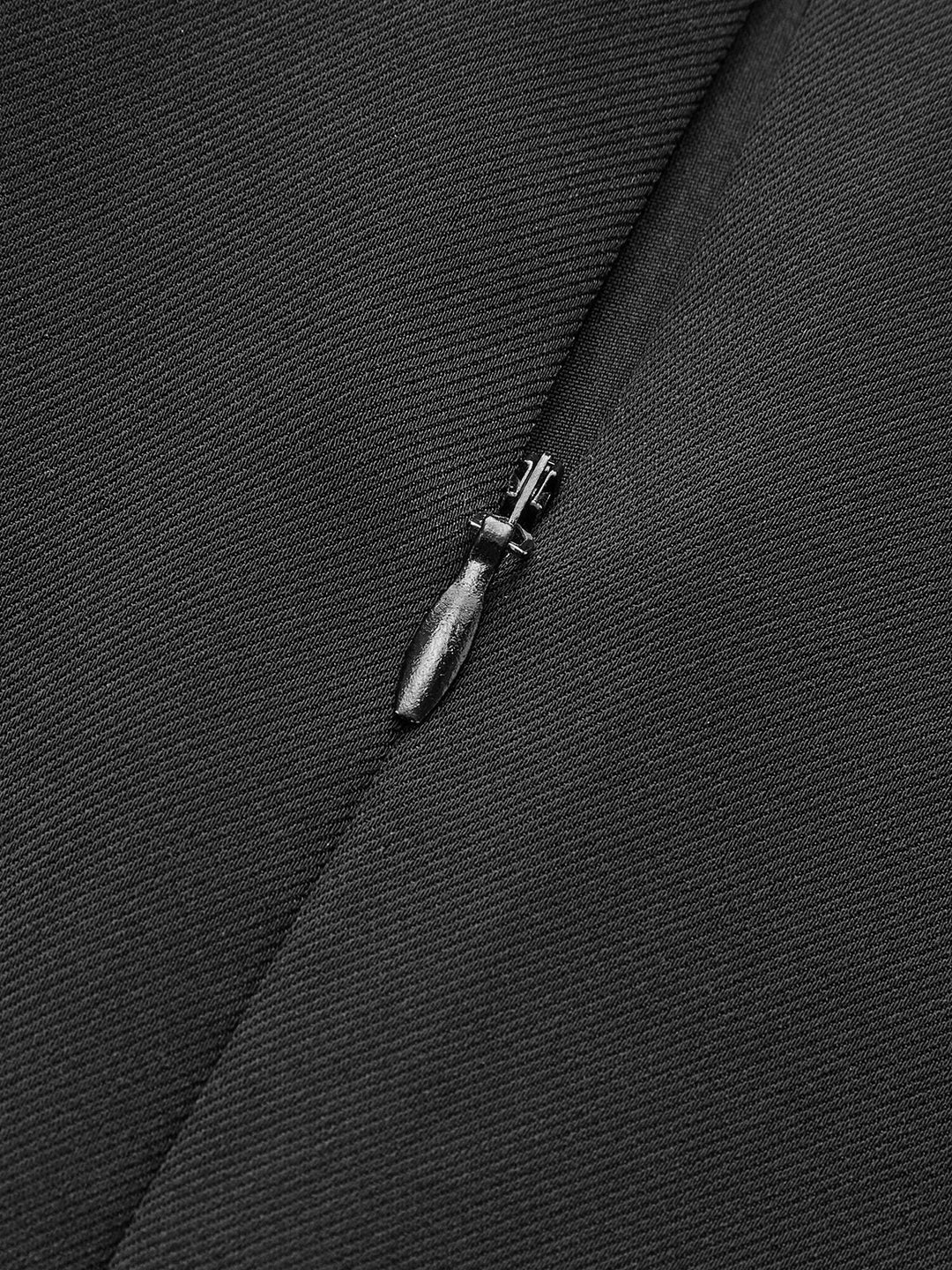 Asymmetric Ruched Wrap Mini Skirt with Metal Buckle