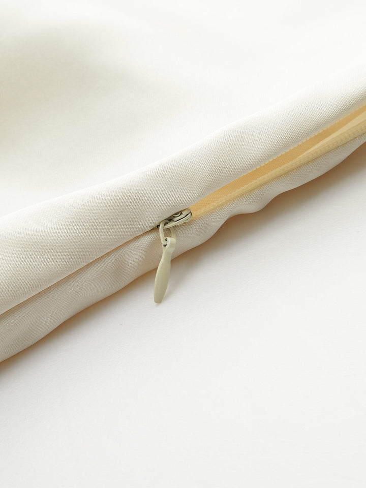 One-Shoulder Asymmetric Hem Top with Bow Detail