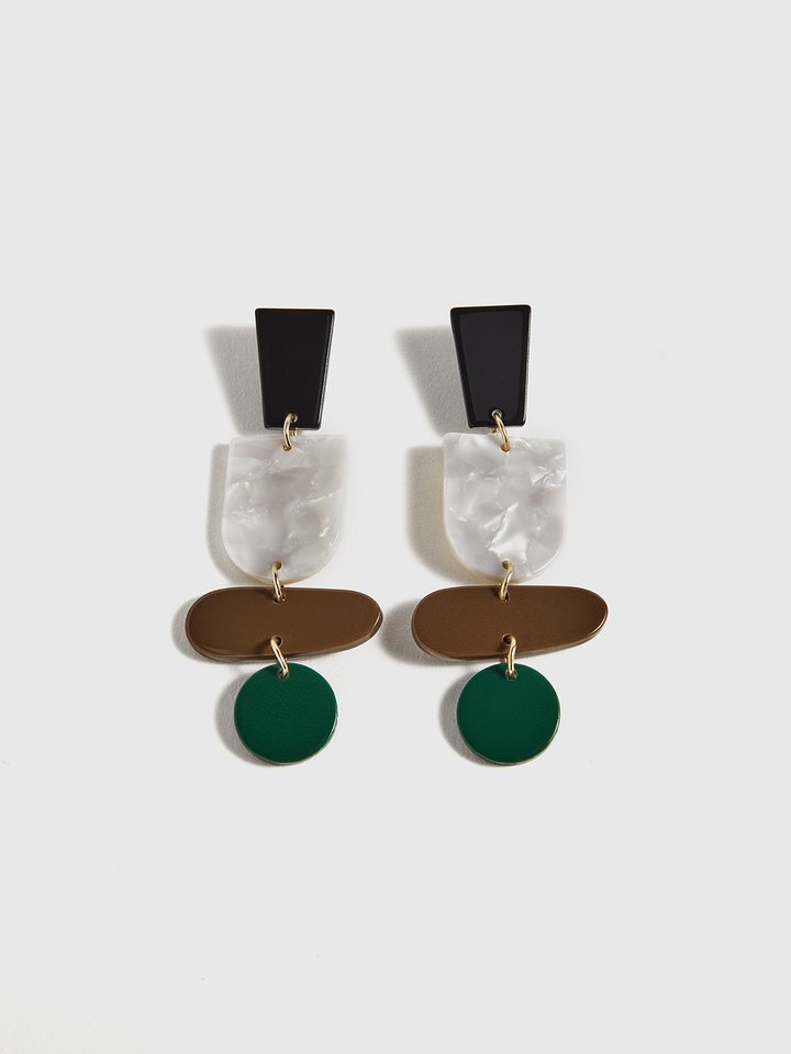 Geometric Acrylic Drop Earrings