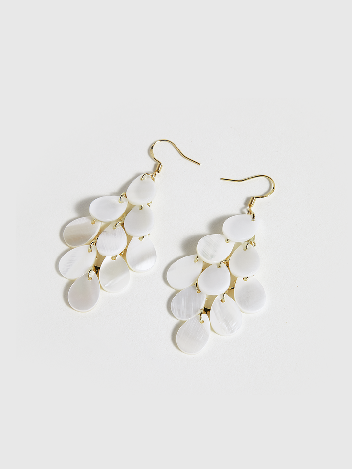 Shell Tassel Drop Earrings