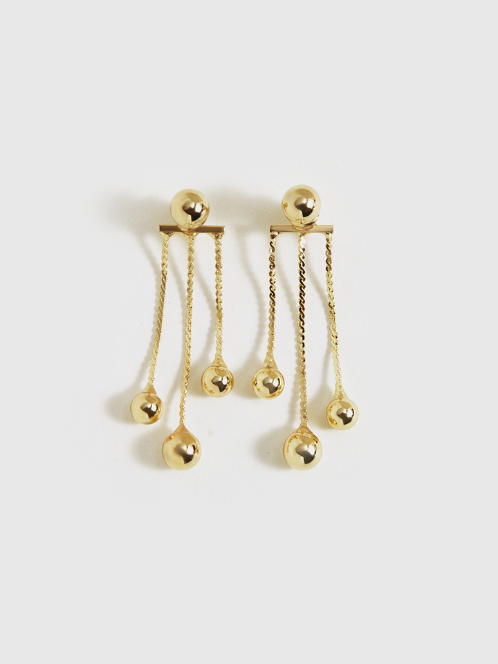 Golden Dangle Earrings