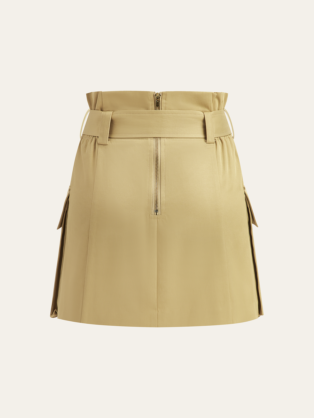 Belted Cargo Mini Skirt
