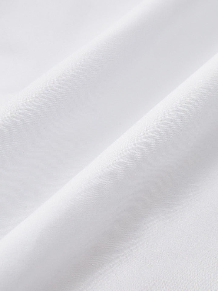 Contrast Panel Button Shirt Dress