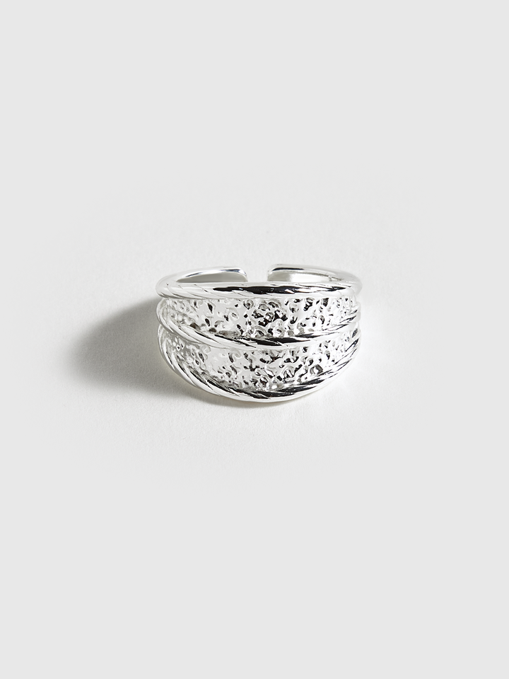 Textured Silver Ring
