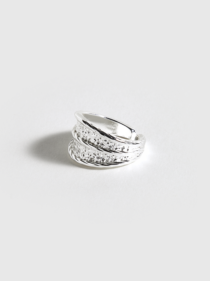 Textured Silver Ring