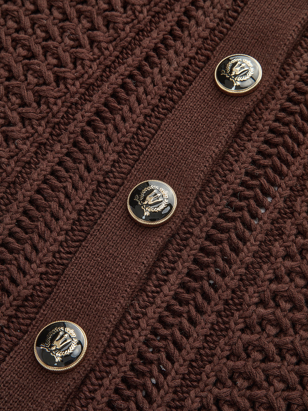 Button Front Sweater Vest