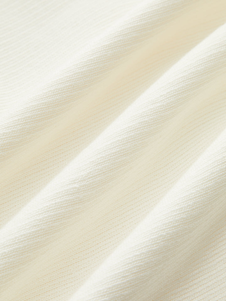 Metal Button Knit Peplum Top