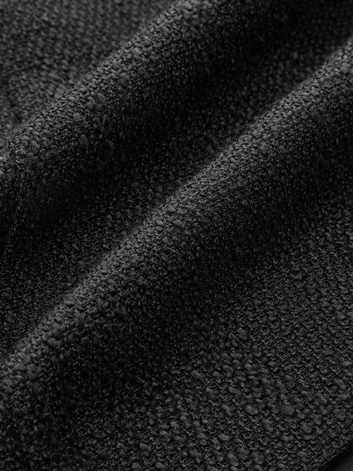 Tweed Sleeveless Button Mini Dress