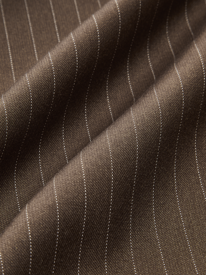 Pinstripe Wrap Mini Skirt