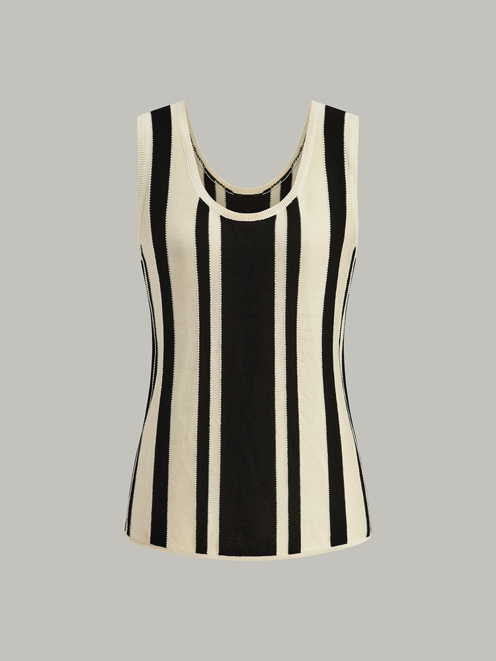 Striped Knit Tank Top