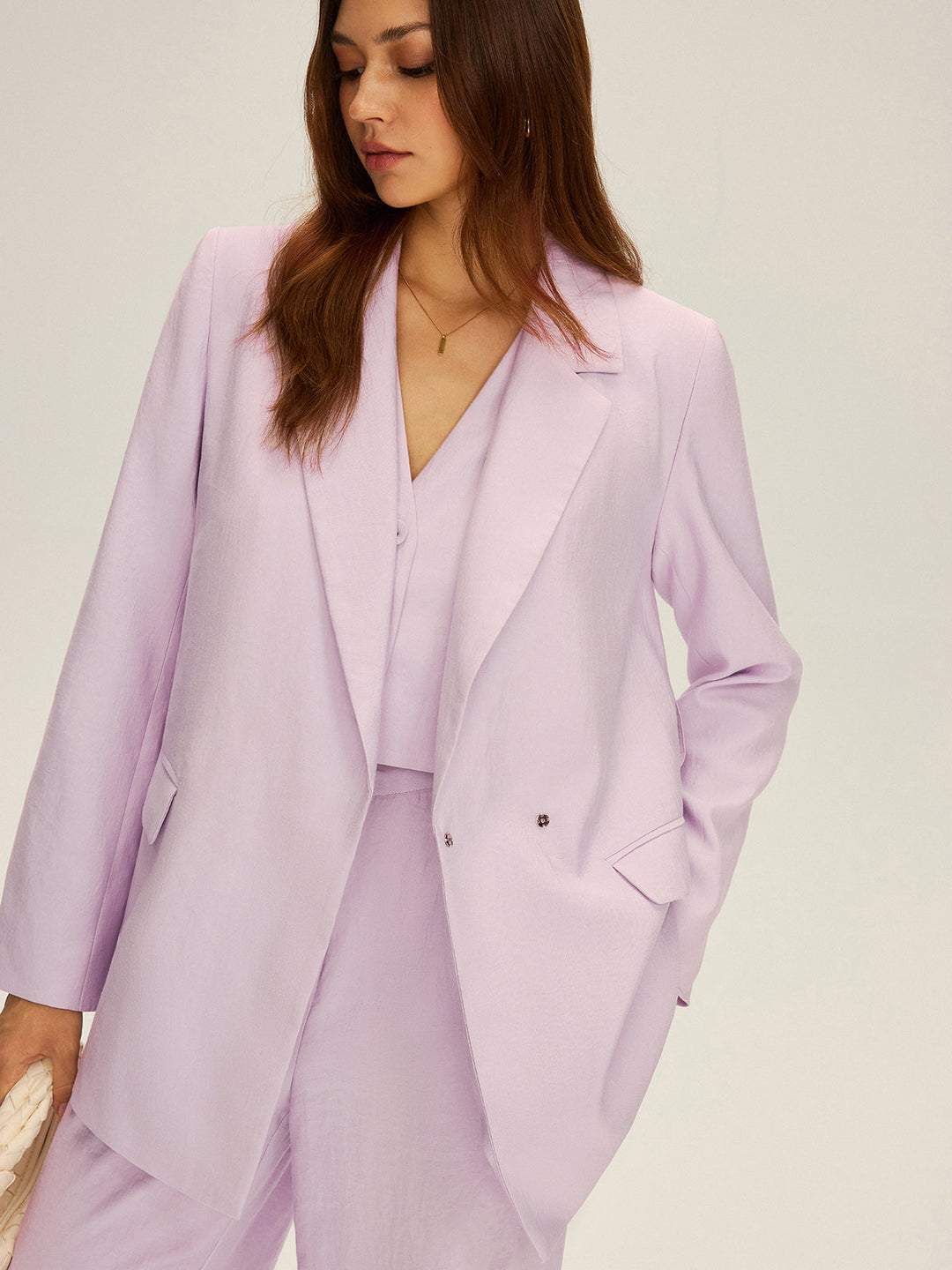Long Sleeve Belted Blazer