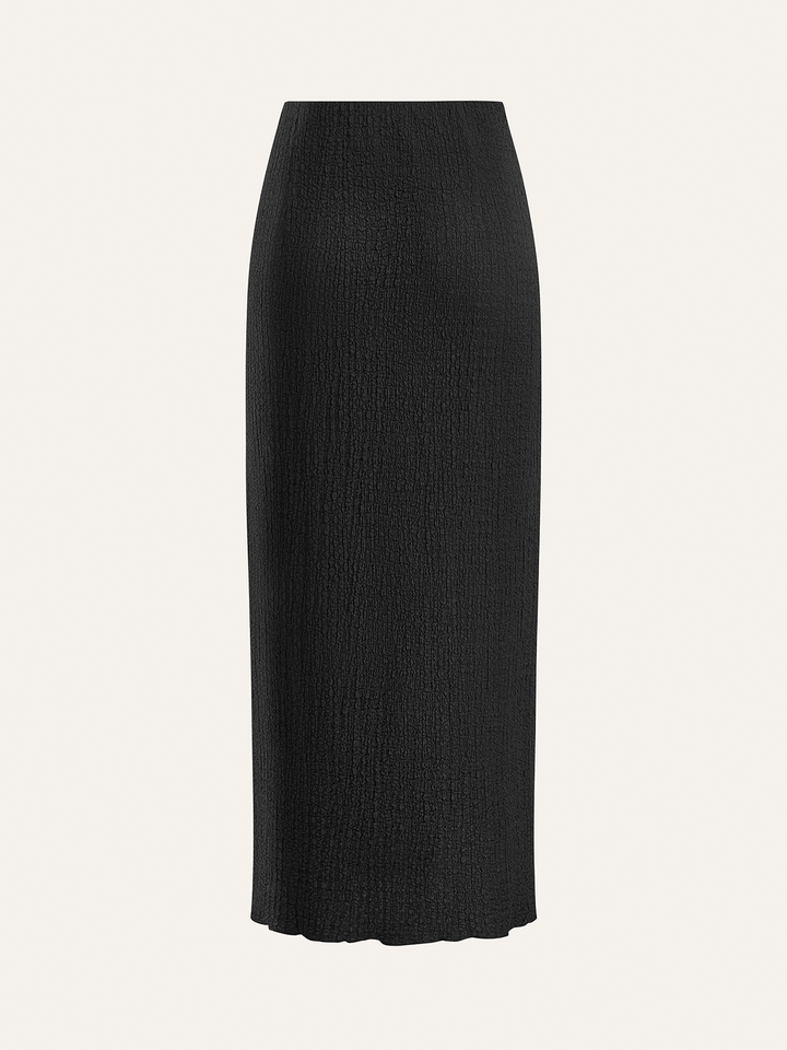 Decor Button Top and Midi Skirt Set