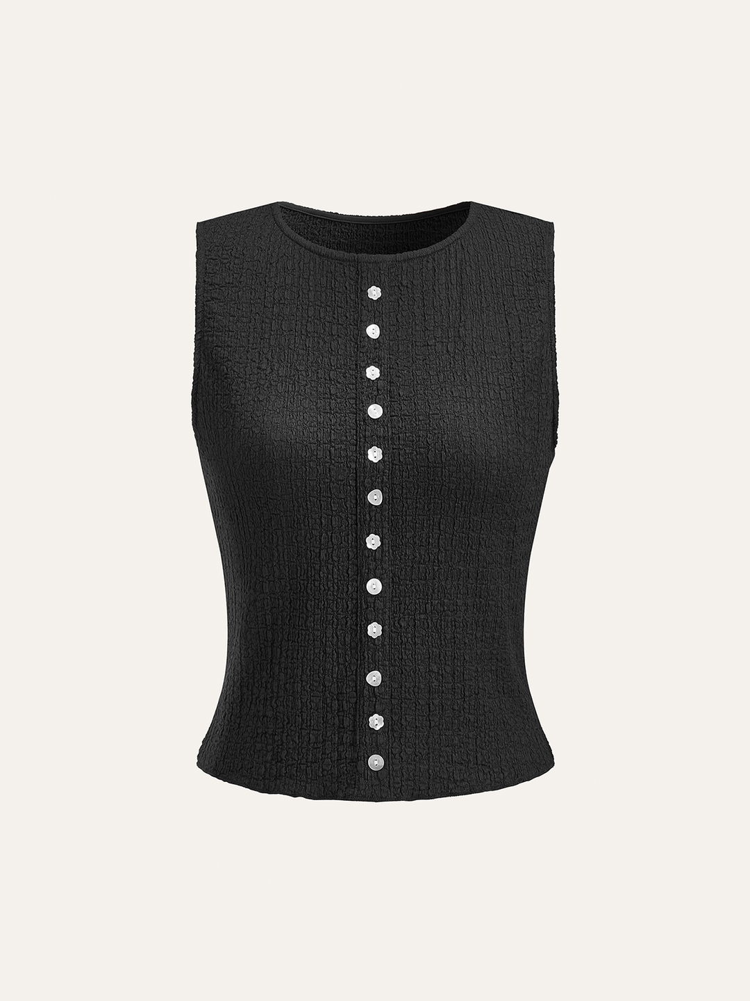 Decor Button Top and Midi Skirt Set