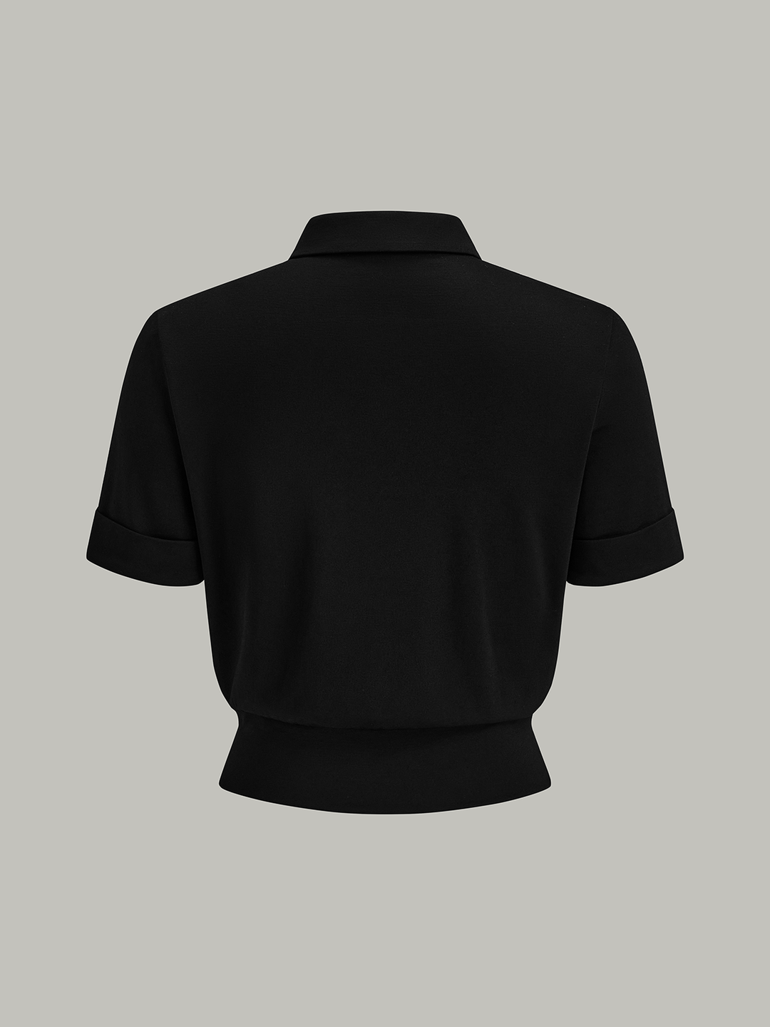 Color-Block Button-Front Blouse