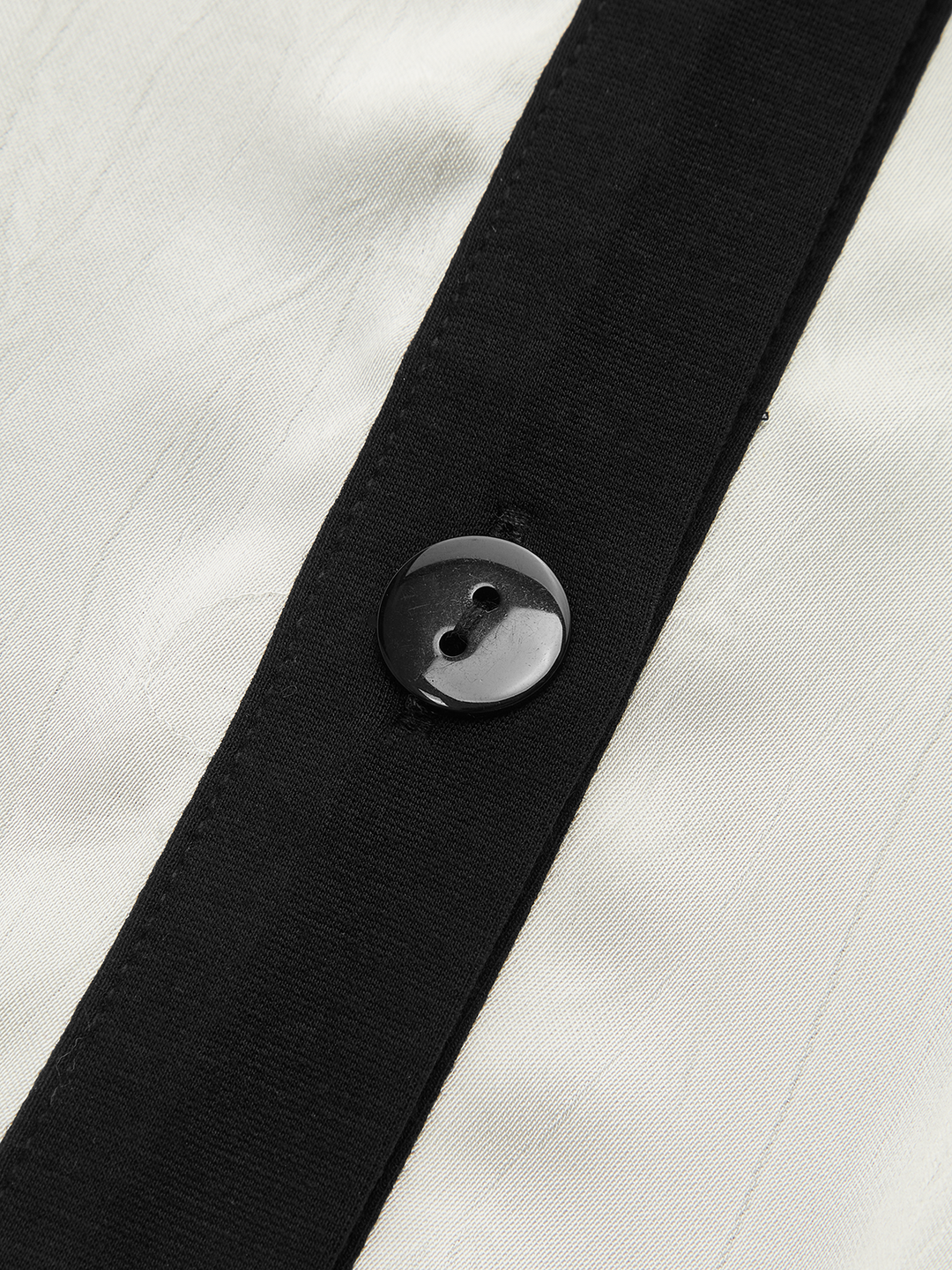 Color-Block Button-Front Blouse