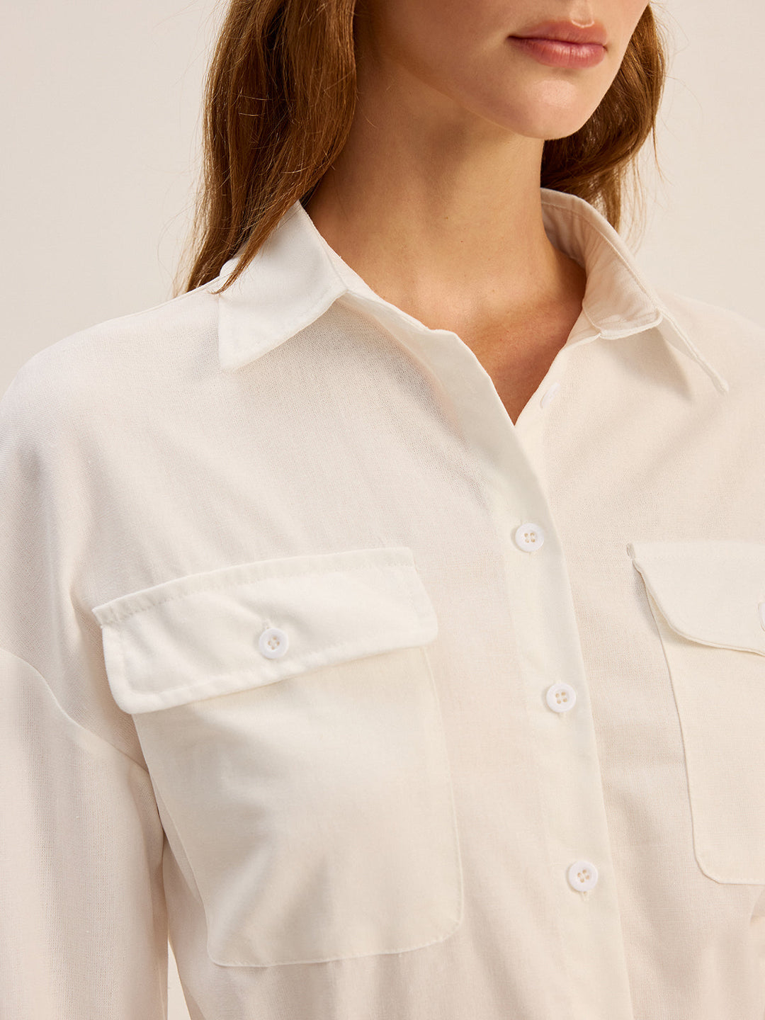 Shirt Style Jumpsuit Without Belt