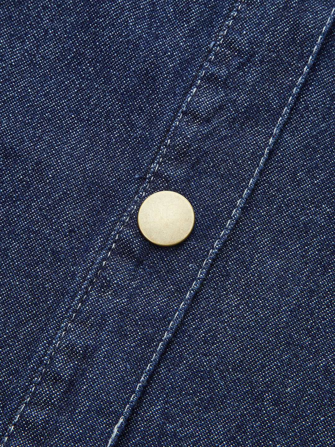 Tie Neck Denim Shirt