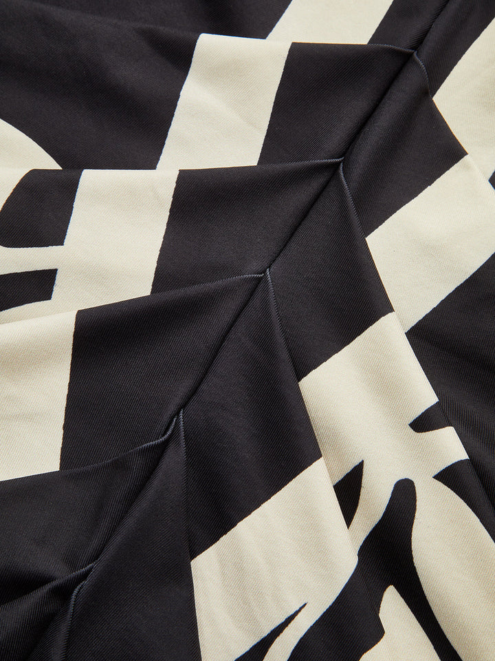 Floral Printed Ruched Deep V-Neck Midi Dress