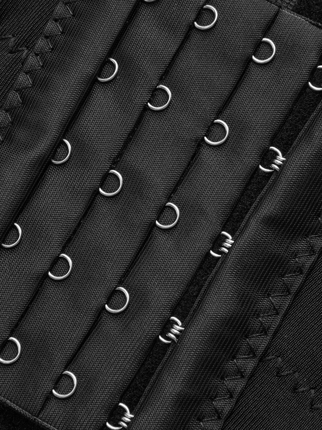 Semi-Sheer 3D Flower Embroidered Corset Top