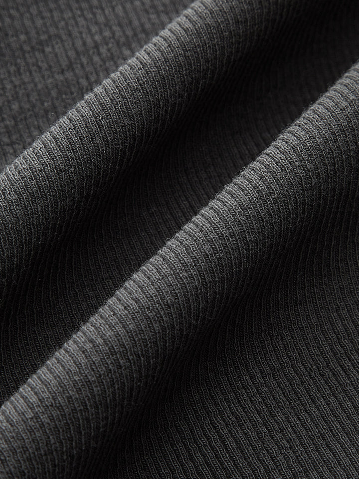 Cotton-Blend Ribbed Button Tank Top