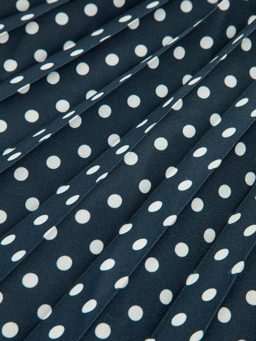 Polka Dot Halter Neck Belted Midi Dress