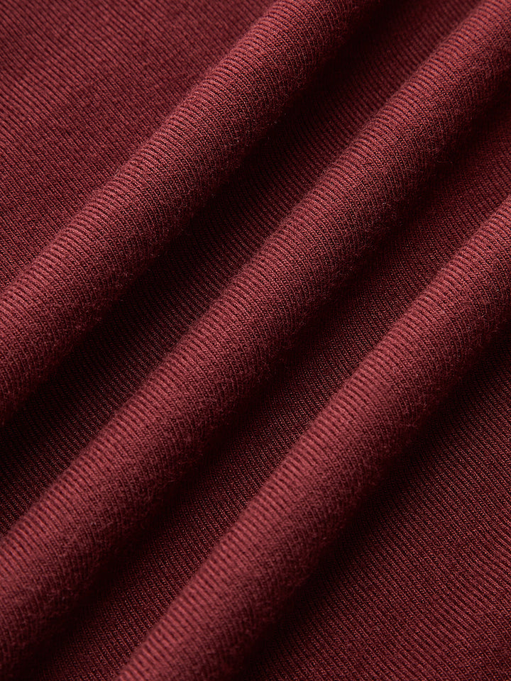 Metal Buckle Long Sleeve Ruched Maxi Dress