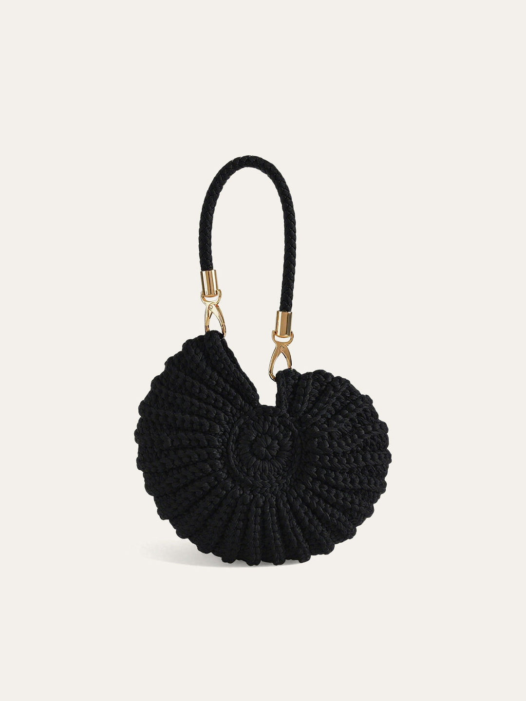 Crocheted Conch-Shaped Handbag