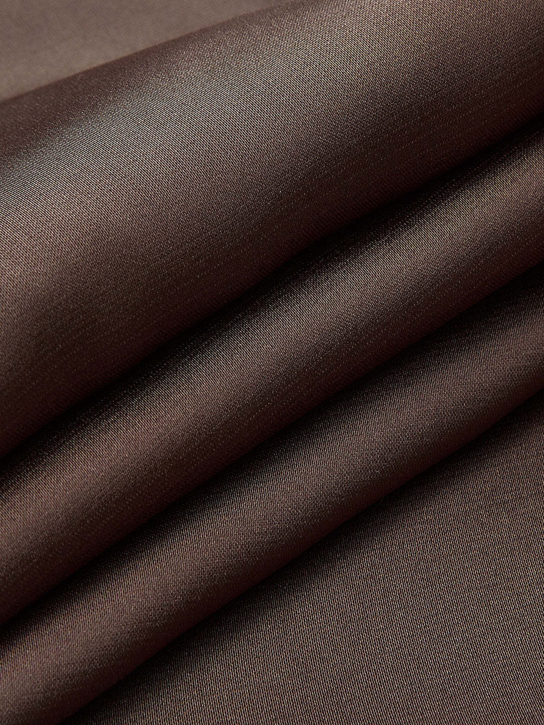 Satin Wrap-Front Long-Sleeve Top