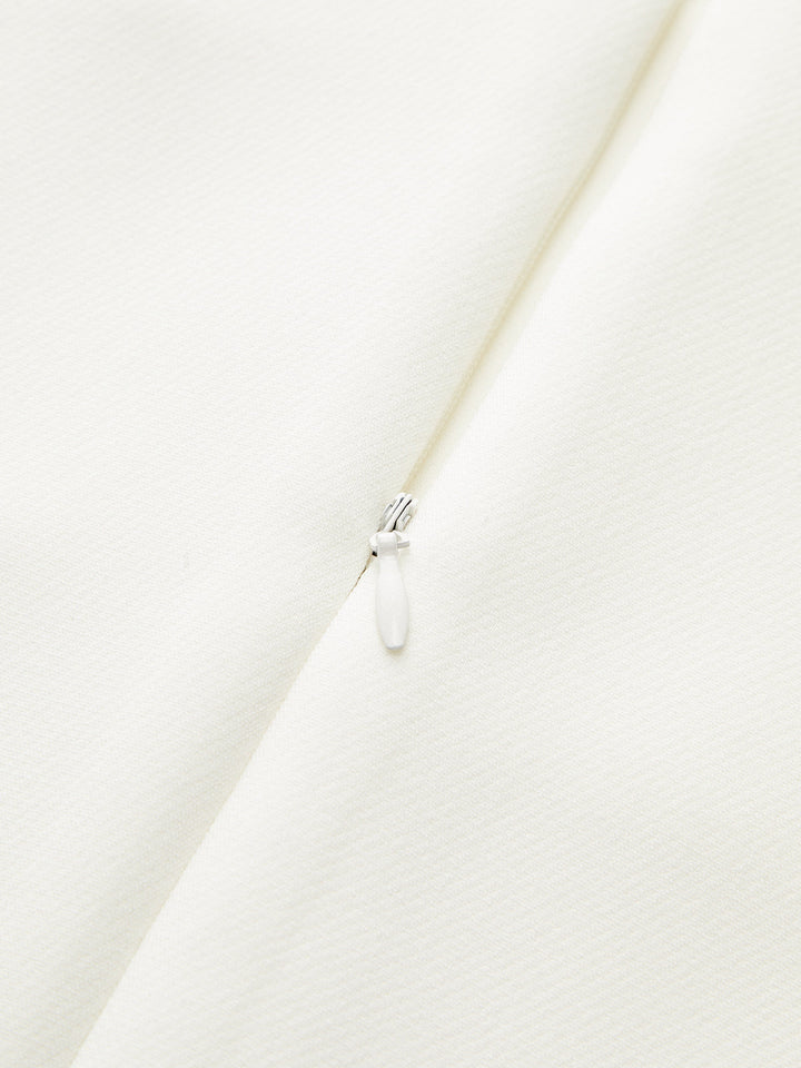 Sleeveless Peplum Back Zipper Top