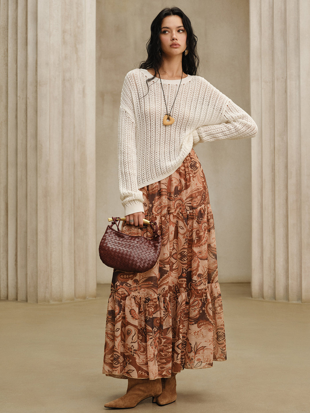 Oversized Crew Neck Sweater