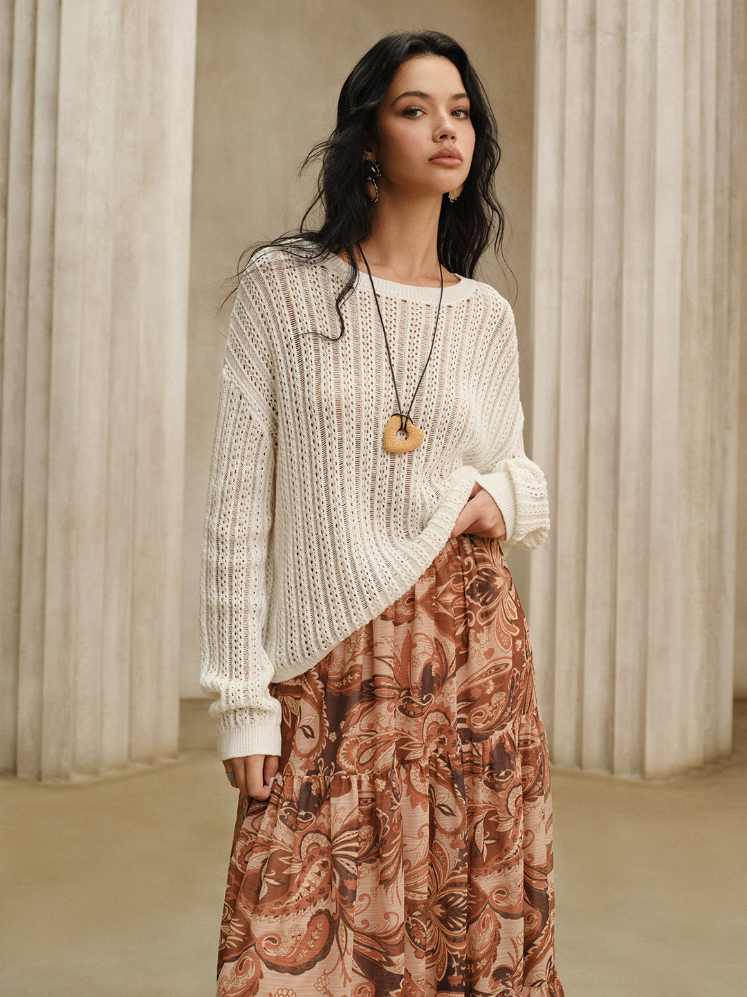 Oversized Crew Neck Sweater