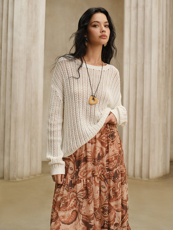 Oversized Crew Neck Sweater