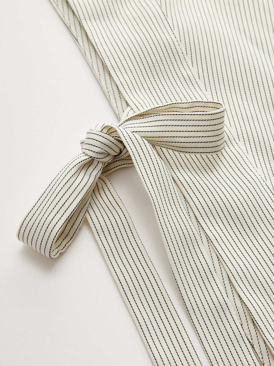 Striped Asymmetric Tie-Side Top