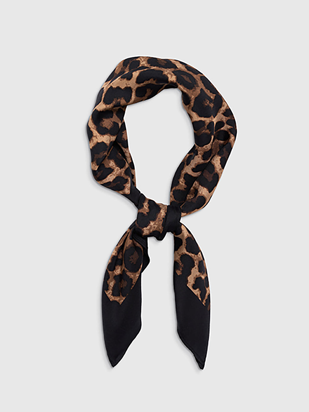 Leopard Print Square Scarf