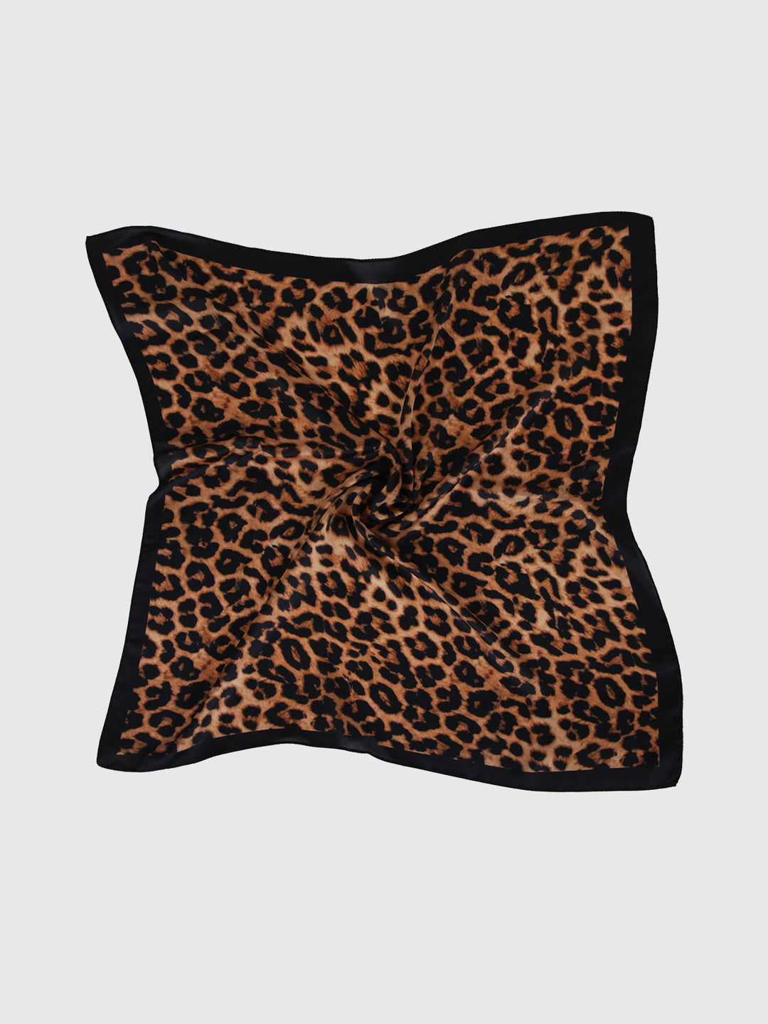 Leopard Print Square Scarf