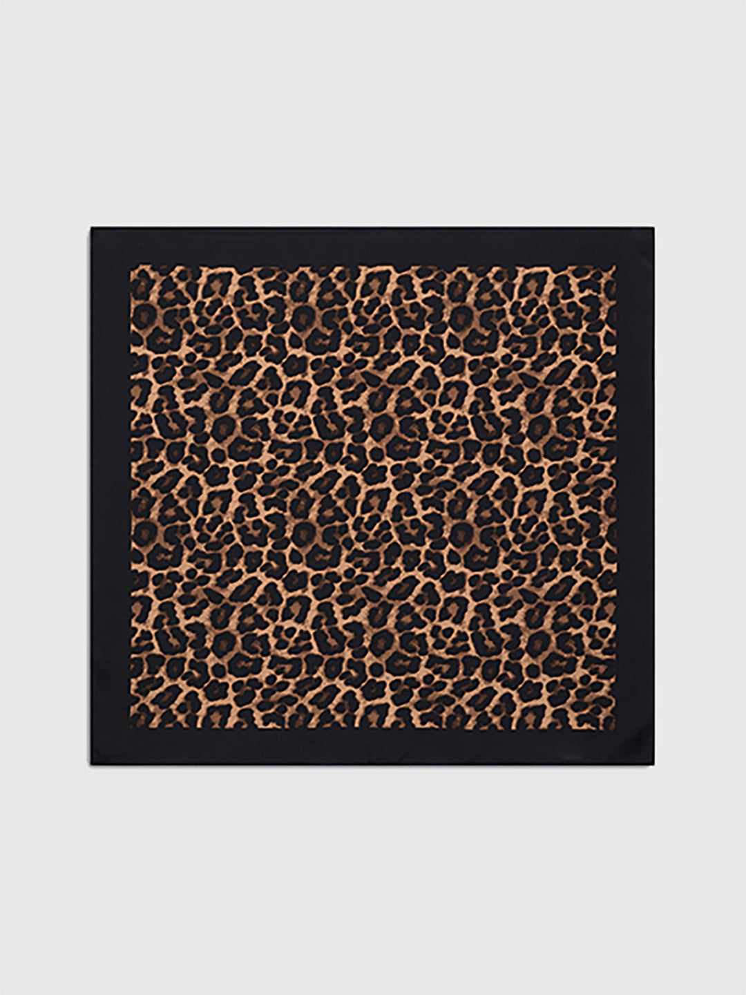 Leopard Print Square Scarf