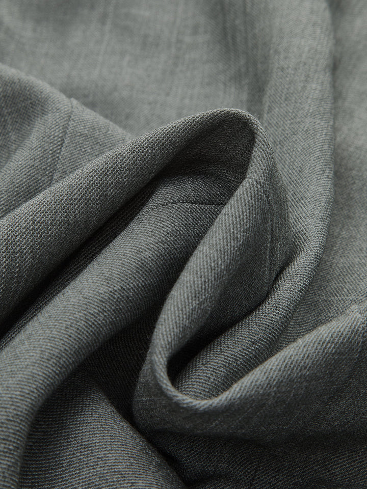 Ruched Waist V-Neck Asymmetric Top