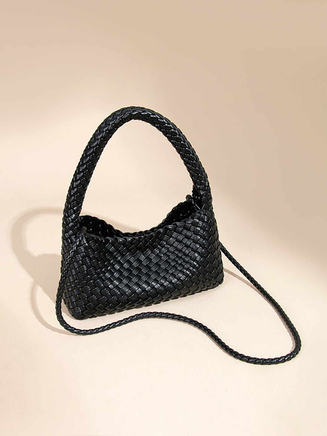 Woven PU Leather Bag