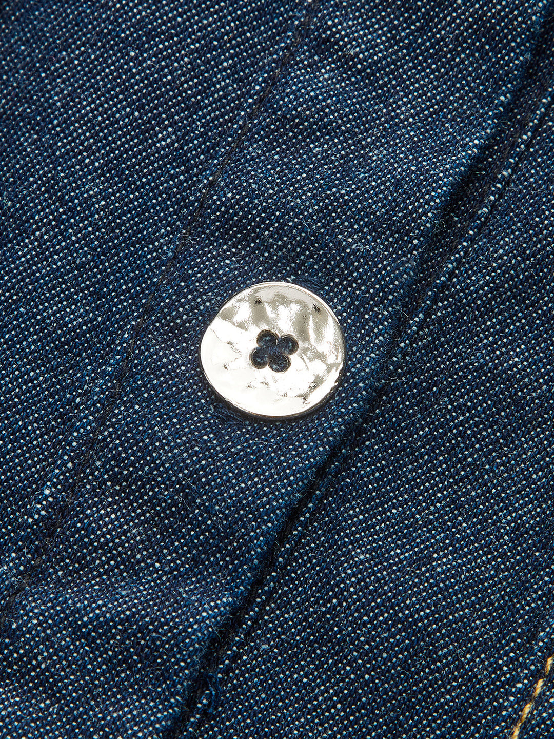 Long Denim Shirt with Drawstring Waist