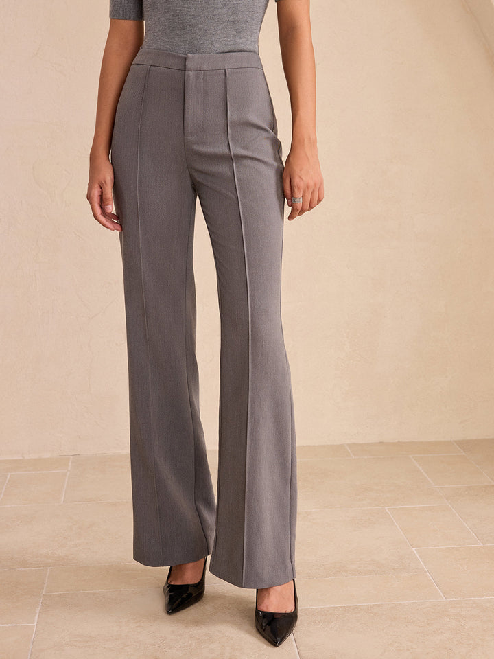 Mid-Waist Flared Pants