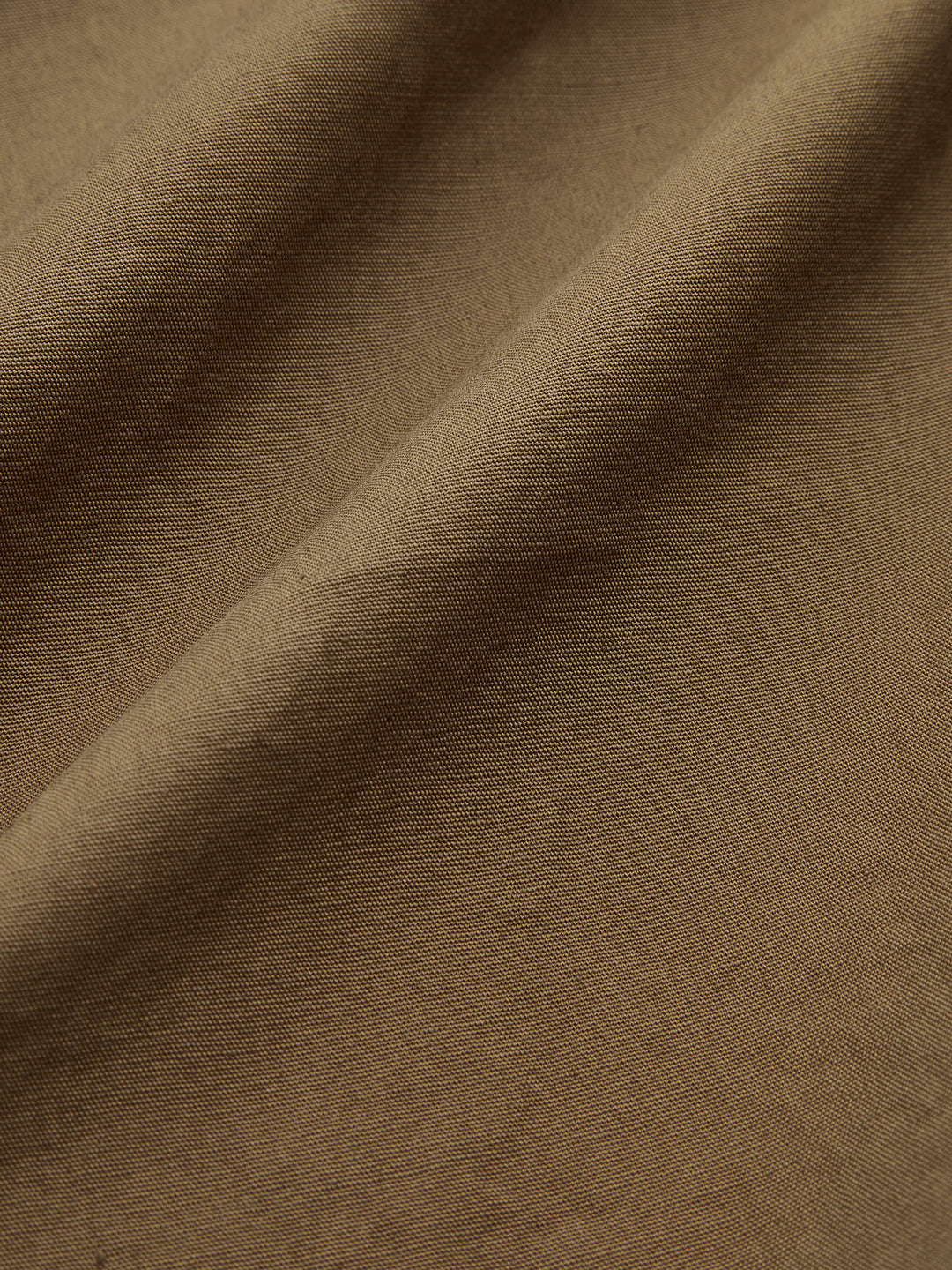 Cotton Blend Ruched Long Sleeve Shirt