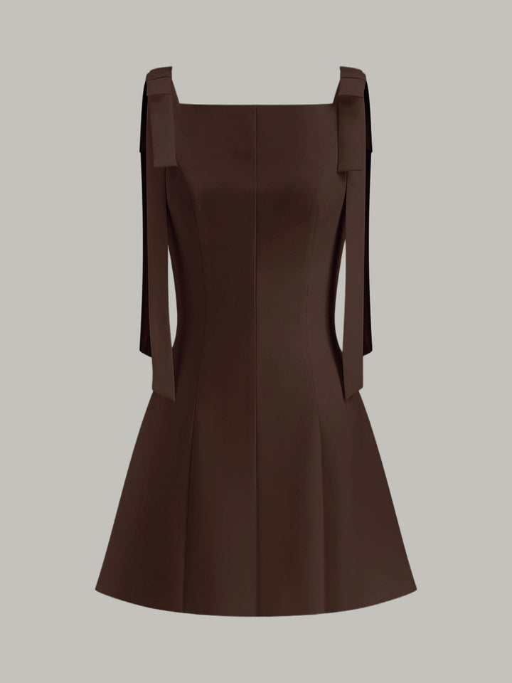 Bow-Strap Mini Dress