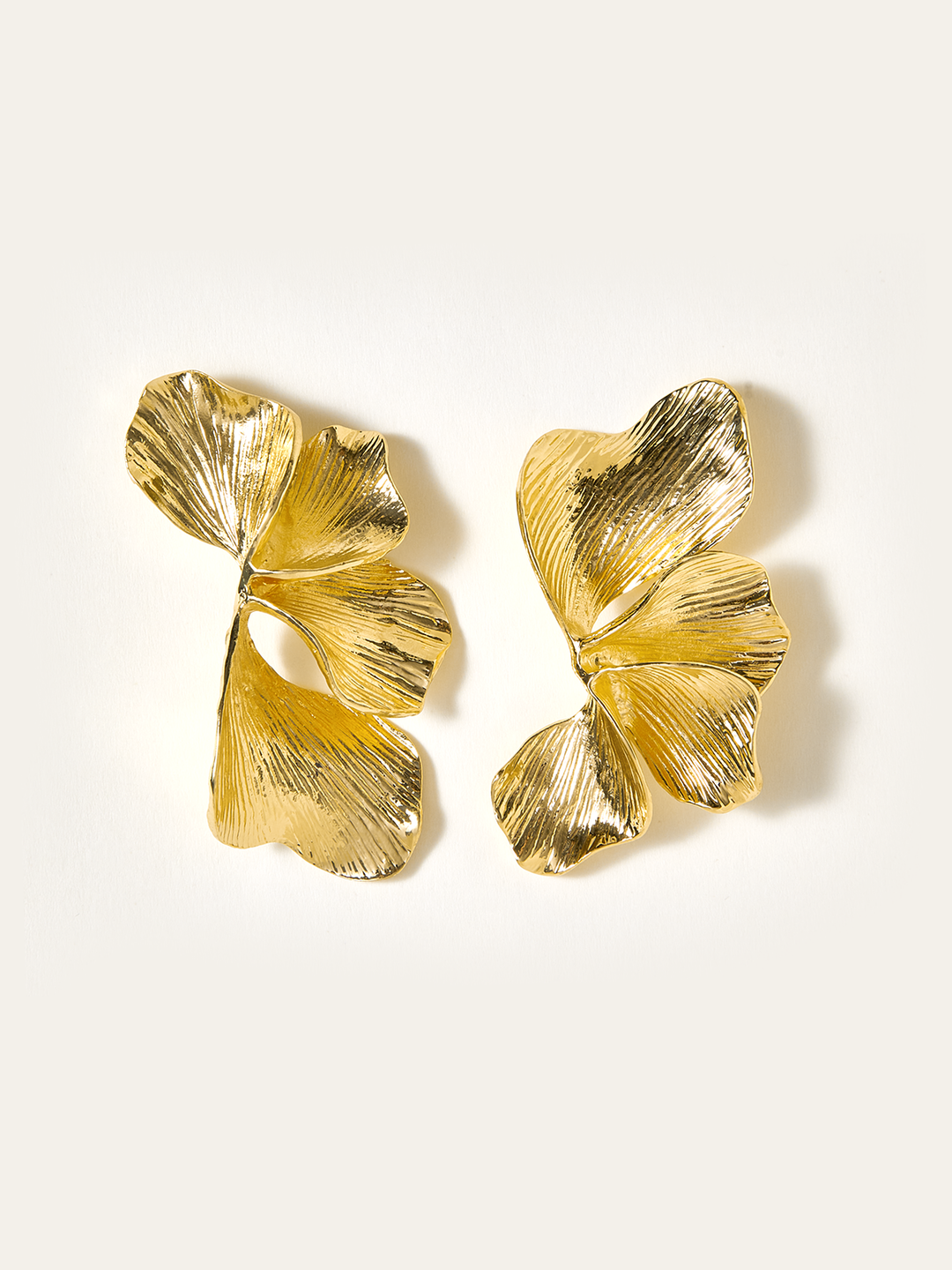 Golden Petal Earrings