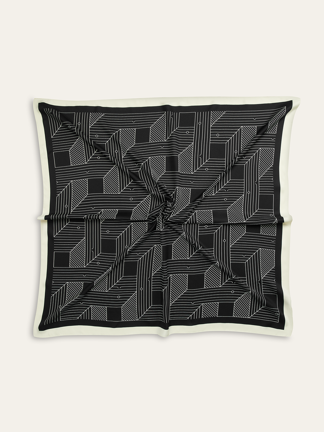 Geometric Print Square Scarf