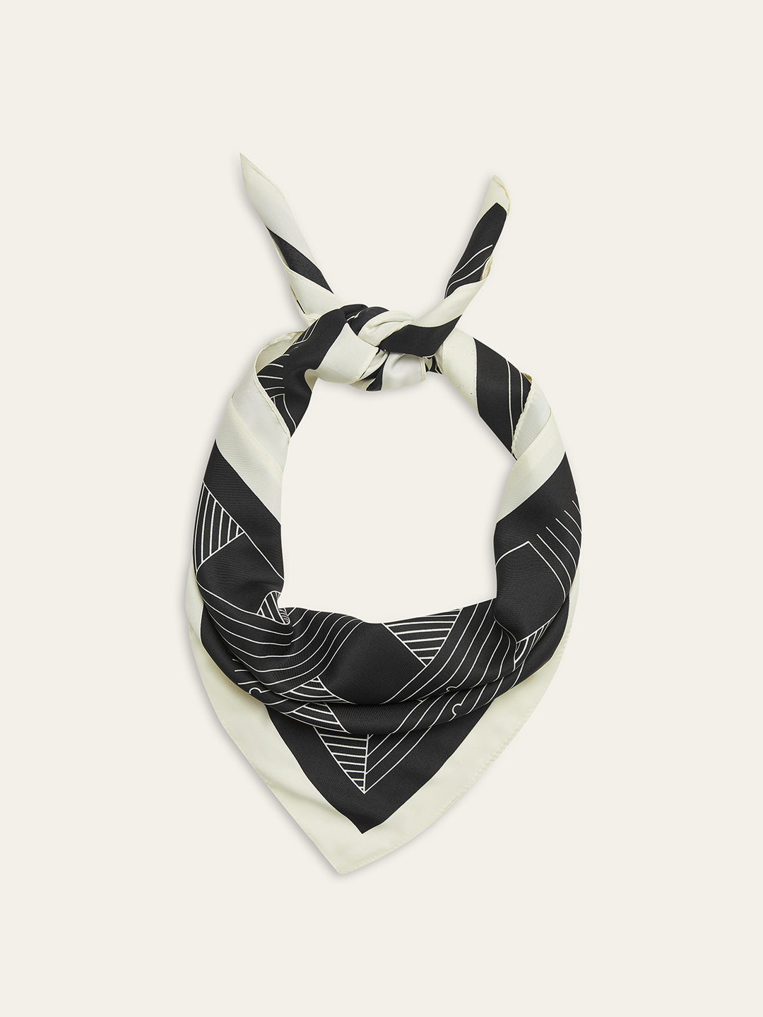 Geometric Print Square Scarf