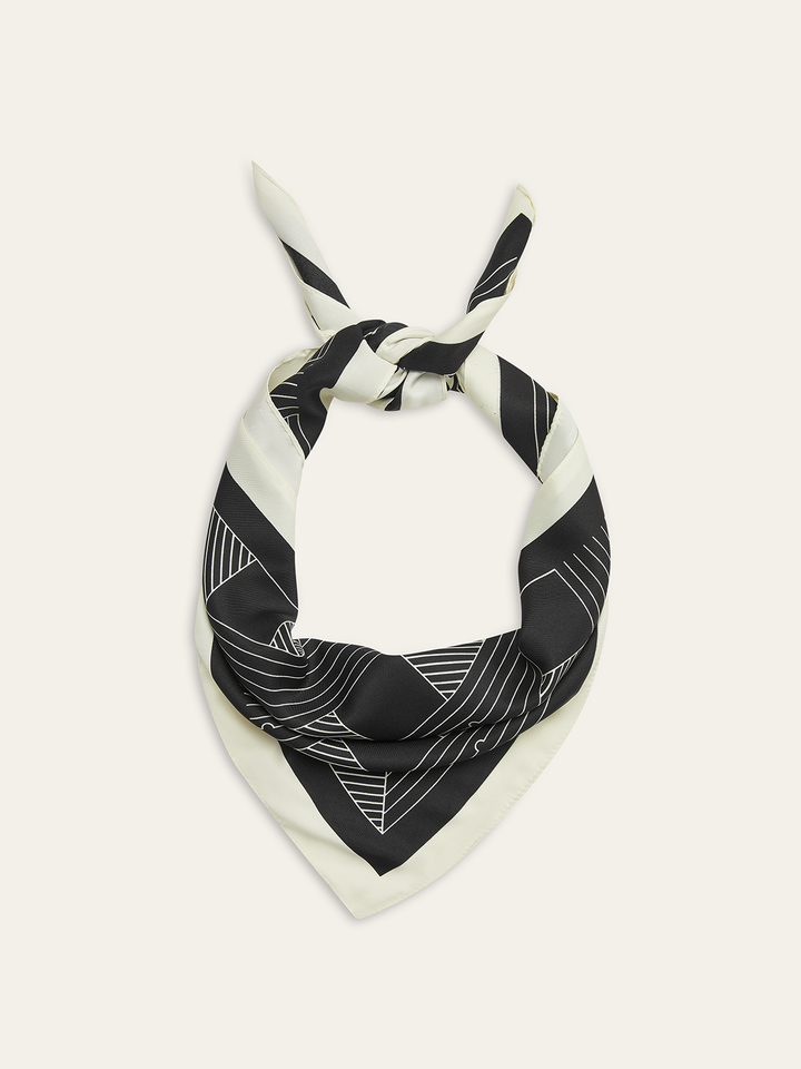 Geometric Print Square Scarf