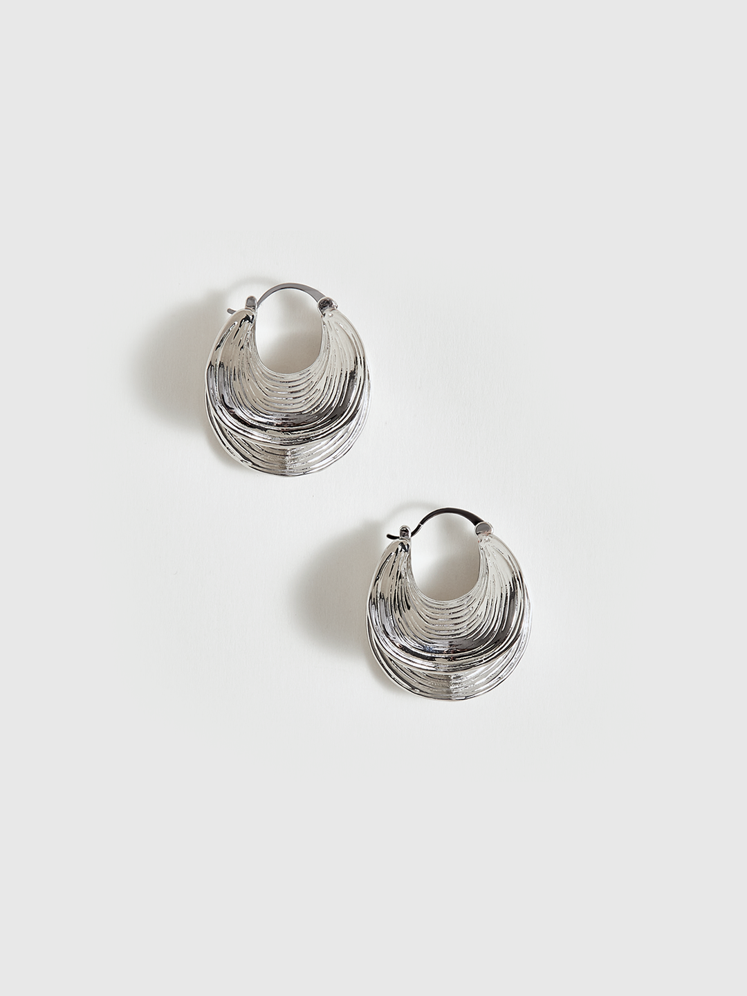 Textured Hoop Earrings