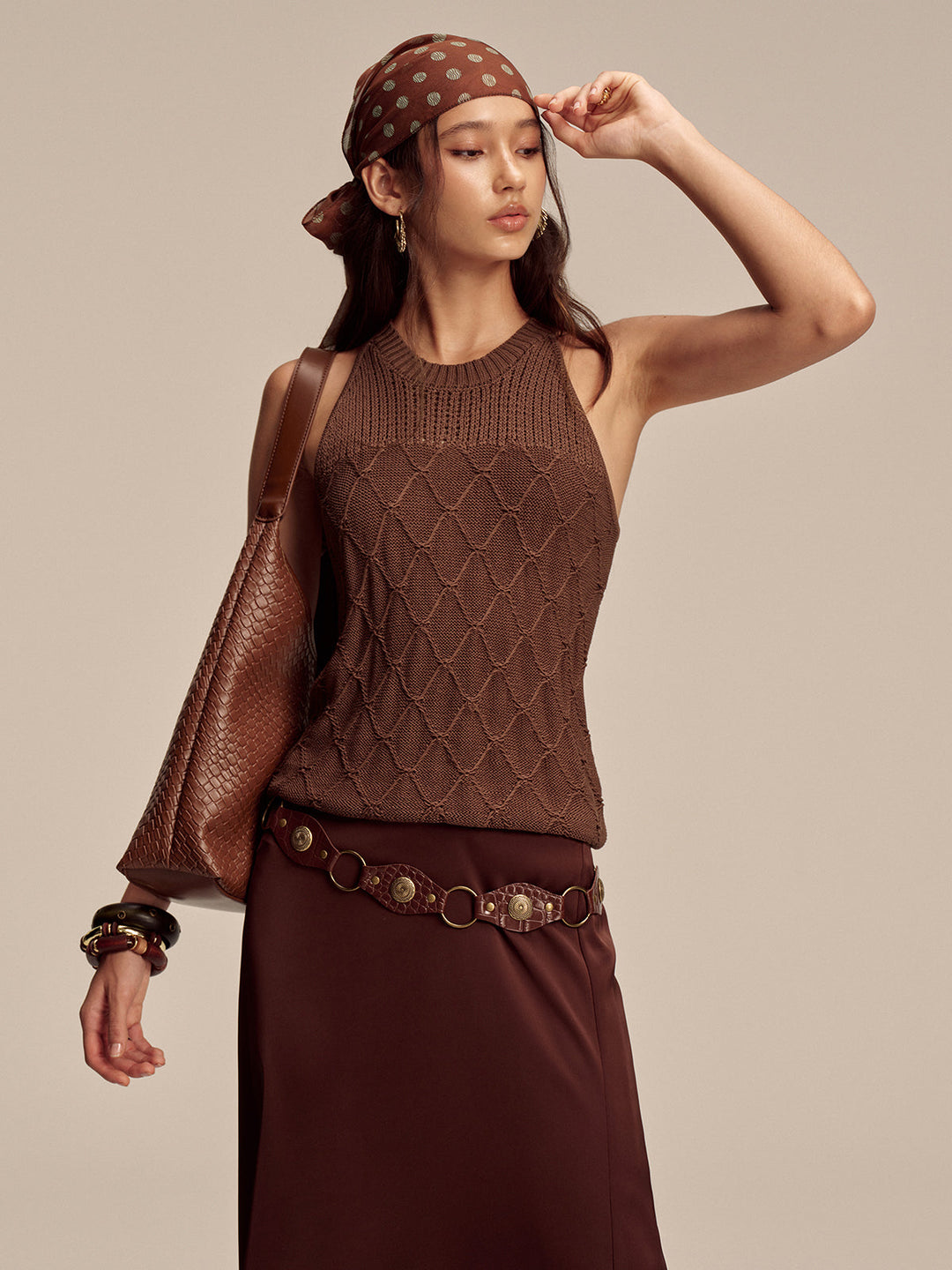 Diamond Pattern Sweater Vest